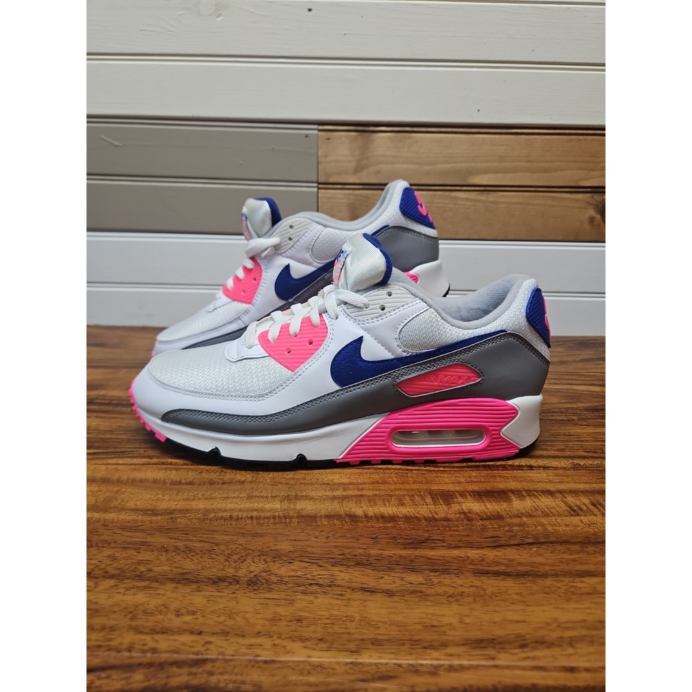 Nike Air Max 90 Recraft III Pink White Blue Grey Womens Sz‎ 12.5 Mens 11